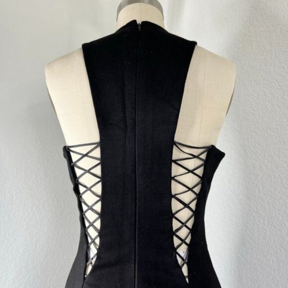 Cushnie et Ochs Leather Caged Cut Out Sheath Pencil Dress Pre-Fall 12 - Picture 5 of 8